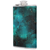 Teal Galaxy Serie Ontwerp 1  Heupfles (Links)