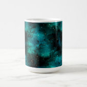 Teal Galaxy Serie Ontwerp 1 Koffiemok (Center)