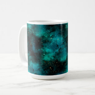 Teal Galaxy Serie Ontwerp 1 Koffiemok