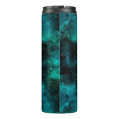 Teal Galaxy Serie Ontwerp 1 Thermosbeker (Achterkant)