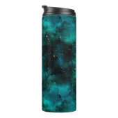Teal Galaxy Serie Ontwerp 1 Thermosbeker (Geroteerd rechts)