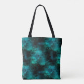 Teal Galaxy Serie Ontwerp 1 Tote Bag (Achterkant)