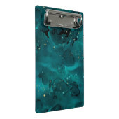 Teal Galaxy Serie Ontwerp 2 Mini Klembord (Schuin)