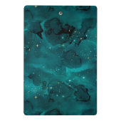 Teal Galaxy Serie Ontwerp 2 Mini Klembord (Achterkant)