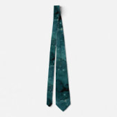 Teal Galaxy Serie Ontwerp 2 Stropdas (Achterkant)