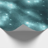 Teal Galaxy Serie Ontwerp 3 Cadeaupapier (Hoek)