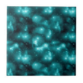 Teal Galaxy Serie Ontwerp 3  Tegeltje (Voorkant)