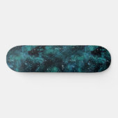 Teal Galaxy Serie Ontwerp 4 Persoonlijk Skateboard (Horizontaal)