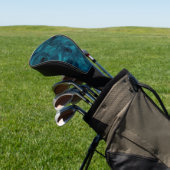 Teal Galaxy Serie Ontwerp 5 Golfheadcover (Insitu)