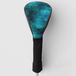 Teal Galaxy Serie Ontwerp 7 Golfheadcover