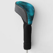 Teal Galaxy Serie Ontwerp 7 Golfheadcover (Schuin)