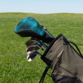 Teal Galaxy Serie Ontwerp 7 Golfheadcover (Insitu)