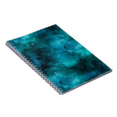 Teal Galaxy Serie Ontwerp 7 Notitieboek (Rechterzijde)