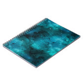 Teal Galaxy Serie Ontwerp 7 Notitieboek (Linkerzijde)