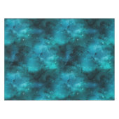 Teal Galaxy Serie Ontwerp 7 Tafelkleed (Voorkant (Horizontaal))