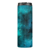 Teal Galaxy Serie Ontwerp 7 Thermosbeker (Achterkant)