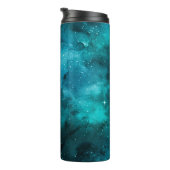 Teal Galaxy Serie Ontwerp 7 Thermosbeker (Geroteerd rechts)