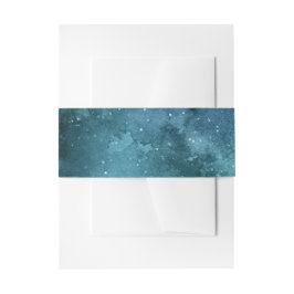 Teal Galaxy Serie Ontwerp 7 Uitnodigingen Wikkel