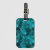 Teal Galaxy Serie Ontwerp 8 Bagagelabel (Voorkant (verticaal))
