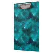 Teal Galaxy Serie Ontwerp 8 Klembord (Links)