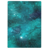 Teal Galaxy Serie Ontwerp 8 Klembord (Achterkant)