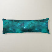 Teal Galaxy Serie Ontwerp 8 Lichaamskussen (Achterkant)