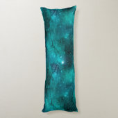 Teal Galaxy Serie Ontwerp 8 Lichaamskussen (Achterkant (Verticaal))