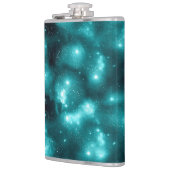 Teal Galaxy Series Design 3 Heupfles (Links)