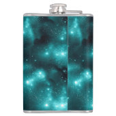 Teal Galaxy Series Design 3 Heupfles (Achterkant)