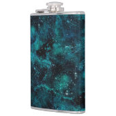 Teal Galaxy Series Design 4 Heupfles (Links)