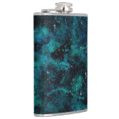 Teal Galaxy Series Design 4 Heupfles (Rechts)