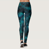Teal Galaxy Series Design 4 Leggings (Achterkant)