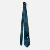 Teal Galaxy Series Design 5 Stropdas (Achterkant)