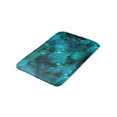 Teal Galaxy Series Design 6 Badmat (Gekanteld)