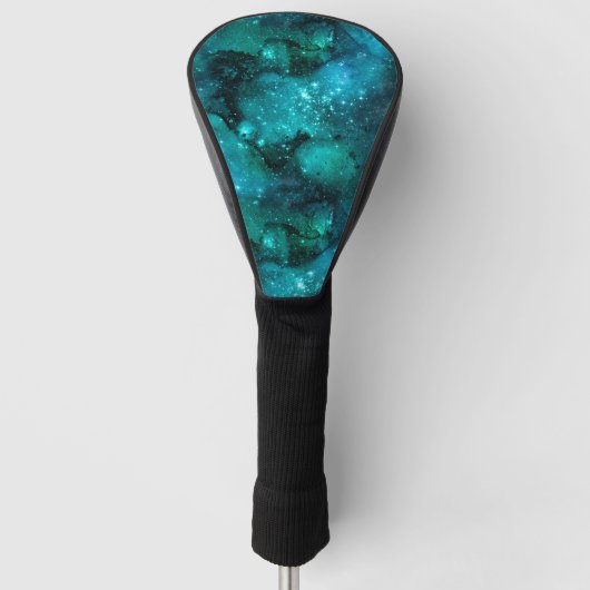 Teal Galaxy Series Design 6 Golfheadcover (Voorkant)