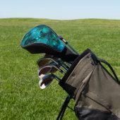 Teal Galaxy Series Design 6 Golfheadcover (Insitu)