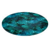 Teal Galaxy Series Design 6  Snijplank (Hoek)