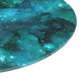 Teal Galaxy Series Design 6  Snijplank (Hoek)