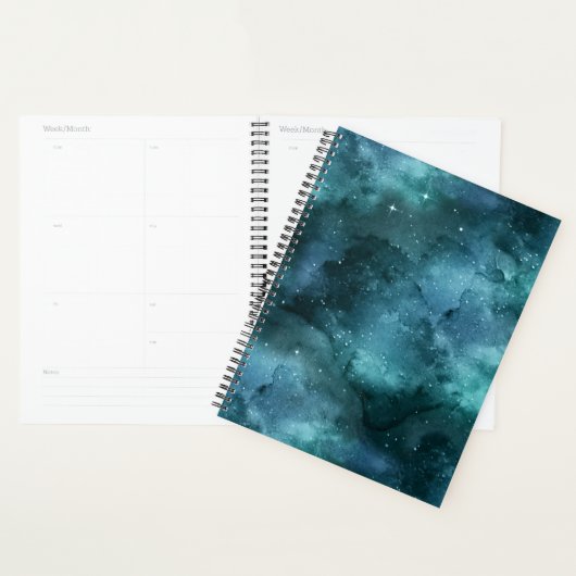 Teal Galaxy Series Design 7 Planner (Display)