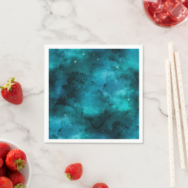 Teal Galaxy Series Design 7  Servet