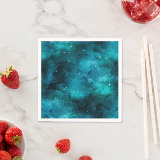 Teal Galaxy Series Design 7 Servet (Insitu)