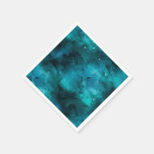 Teal Galaxy Series Design 7 Servet (Hoek)