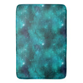 Teal Galaxy Series Design 8  Badmat (Voorkant Verticaal)