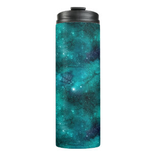 Teal Galaxy Series Design 8 Thermosbeker