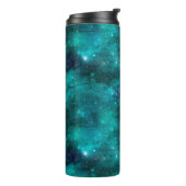 Teal Galaxy Series Design 8 Thermosbeker (Gedraaid links)