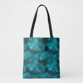 Teal Galaxy Series Design 8 Tote Bag (Voorkant)