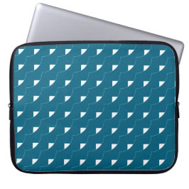 Teal Geometric  Laptop Sleeve