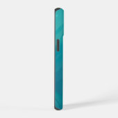 Teal glazen textuur iPhone 15 case (Rechterkant)