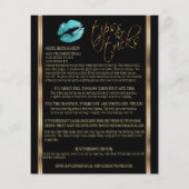 Teal Glitter Lip Instructies Flyer (Achterkant)