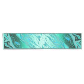 Teal glitter marble medium table runner korte tafelloper (Horizontaal)